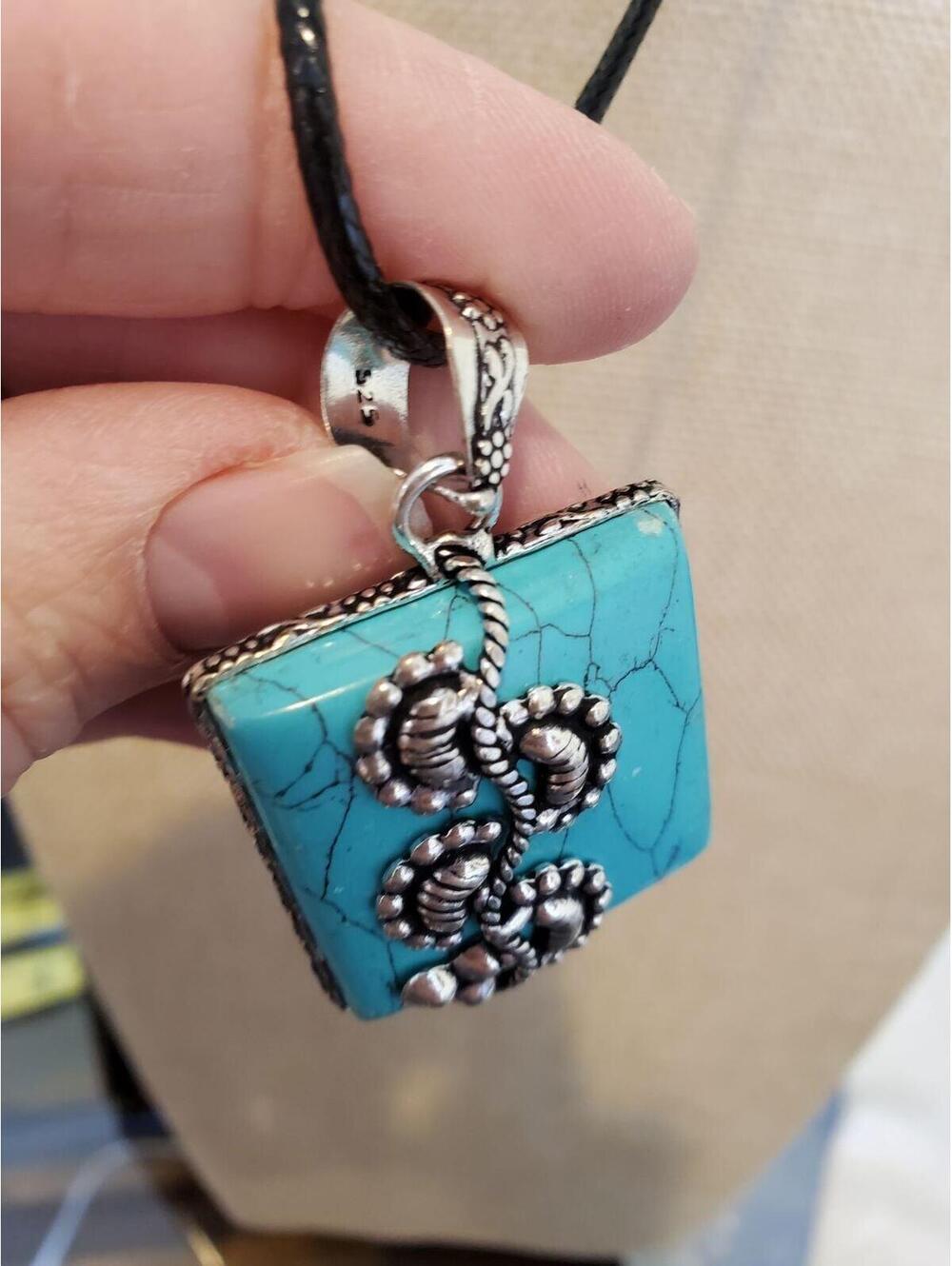 925 turquoise necklace - Picture 5 of 7